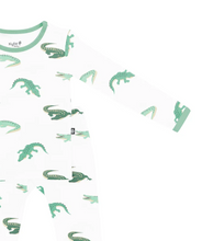 Load image into Gallery viewer, KYTE BABY LONG SLEEVE PAJAMAS IN CROCODILE