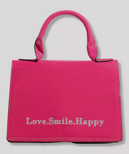 BARI LYNN LOVE SMILE HAPPY HANDBAG