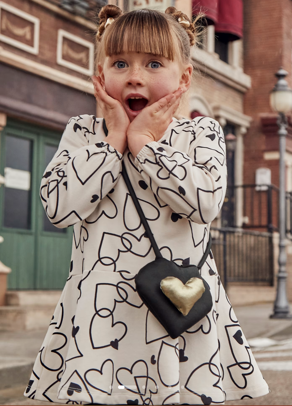 Mayoral Girl Knit Dress with a Purse | Hearts Garbanzo 4931 Mayoral Girl Knit Dress with a Purse | Hearts Garbanzo 4931