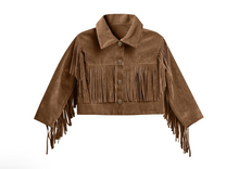 Load image into Gallery viewer, RYLEE &amp; CRU WOMEN FRINGE JACKET || SADDLE NEW ARRIVALS