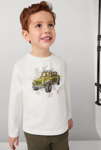 MAYORAL  BOY GRAPHIC PRINT LS SHIRT | CARS 4052