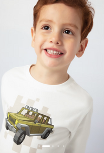 MAYORAL  BOY GRAPHIC PRINT LS SHIRT | CARS 4052