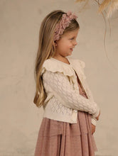 Load image into Gallery viewer, NORALEE RUFFLE CARDIGAN SWEATER || IVORY