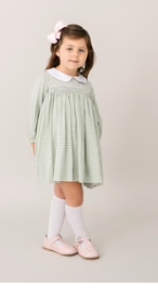 MICHELLE DRESS LONG SLEEVE | GROVE PARK GREEN