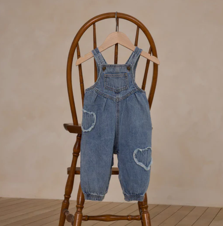 RYLEE & CRU VINTAGE OVERALL || LIGHT WASHED DENIM