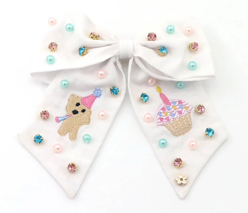 BIRTHDAY HAIR BOW | POPPYLAND A KINGDOM OF CUTENESS