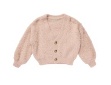 Load image into Gallery viewer, RYLEE &amp; CRU FUZZY CARDIGAN IN BLUSH