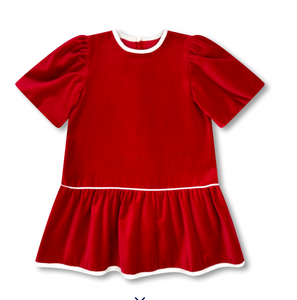 HARPER DRESS RUBY RED VELVET | LULLABY SET