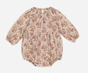 RYLEE & CRU LONG SLEEVE BABY ROMPER | FRENCH GARDENS