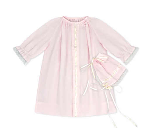 ORIGINAL DAYGOWN SET BLESSINGS PINK ECRU | LULLABY SET