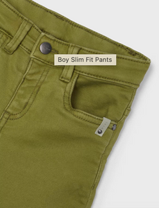 MAYORAL BOY SOFT SLIM PANTS 5 POCKET | PESTO 4539