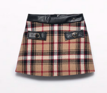 Load image into Gallery viewer, ABEL &amp; LULA GIRLS KNIT PLAID SKIRT | 5518