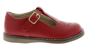 FOOTMATES SHERRY T STRAP APPLE RED