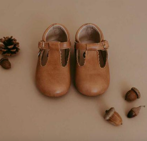 LITTLE LOVE BUG DESER SAND T BAR SHOES ND | PREMIUM LEATHER