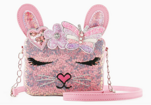 OMG MISS KIKI BUNNY SEQUIN CROSSBODY BAG