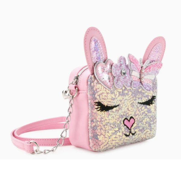 OMG MISS KIKI BUNNY SEQUIN CROSSBODY BAG