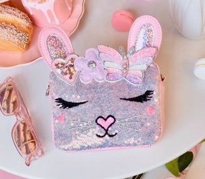 OMG MISS KIKI BUNNY SEQUIN CROSSBODY BAG