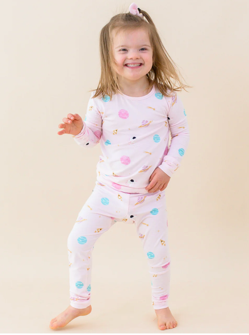 Kyte Baby Long Sleeve Pajama Set - Sakura Space