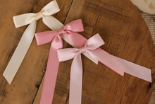 Load image into Gallery viewer, SATIN BOWS IVORY BLUSH | NORALEE