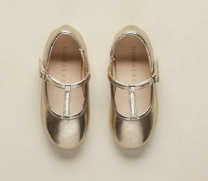 T STRAP BALLET FLATS GOLD METALLIC NORALEE Lullaby Baby And Child T STRAP BALLET FLATS GOLD METALLIC NORALEE Lullaby Baby And Child