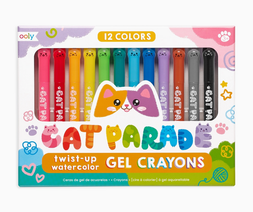 CAT PARADE GEL CRAYONS SET OF 12 | OOLY