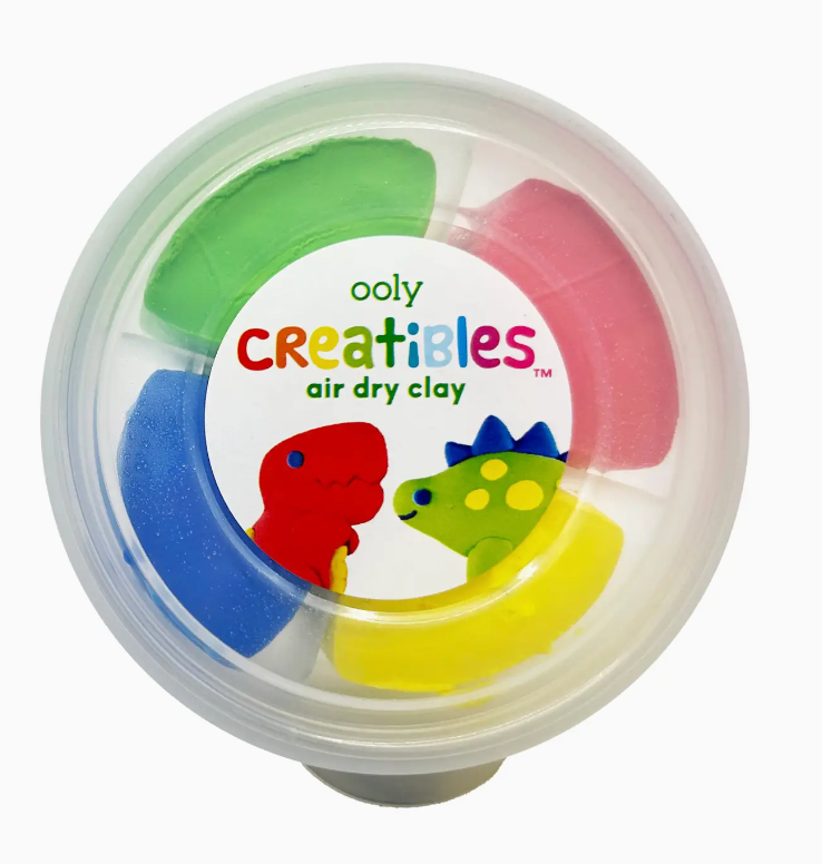 CREATIBLE D.I.Y. AIR DRY CLAY KIT : DINO (Set of 4)