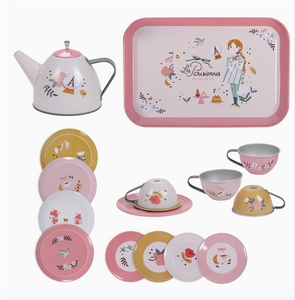 SUITCASE - NEW TEA PARTY METAL SET the PARISIENNES