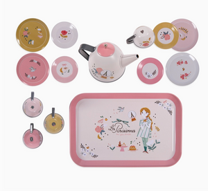 SUITCASE - NEW TEA PARTY METAL SET the PARISIENNES