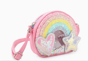 OMG RAINBOW CONFETTI CROSSBODY BAG