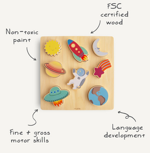 WOODEN SPACE PUZZLE 3 +