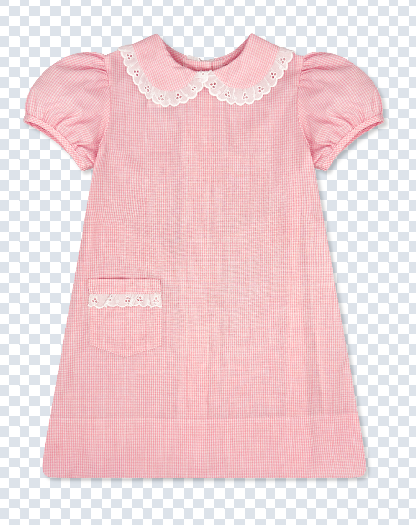 LULLABY SET 1956 POCKET DRESS PINK MINI GINGHAM