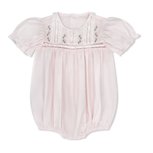 ELIZABETH BUBBLE PINK BATISTE       ONLY AVAILABLE IN SIZE 12 M