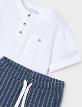 Load image into Gallery viewer, MAYORAL BOY STRIPES SHORT &amp; T SHIRT SET             3603