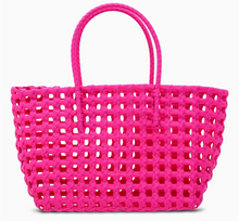 Load image into Gallery viewer, SMALL PINK WOVEN TOTE | MORE COLORS