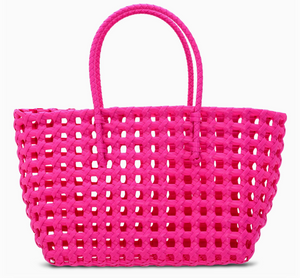 SMALL PINK WOVEN TOTE | MORE COLORS