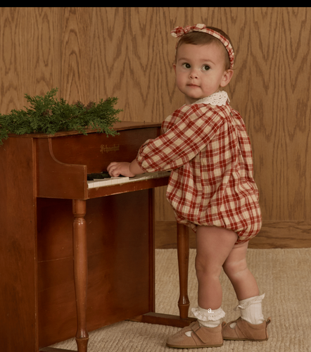 RYLEE + CRU HEIDY ROMPER | RED PLAID