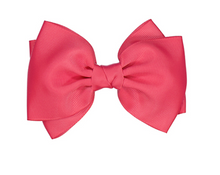 Load image into Gallery viewer, GIRL DOUBLE KNOT HAIRBOW CLIP PINK by ABEL &amp; LULA / MORE COLORS