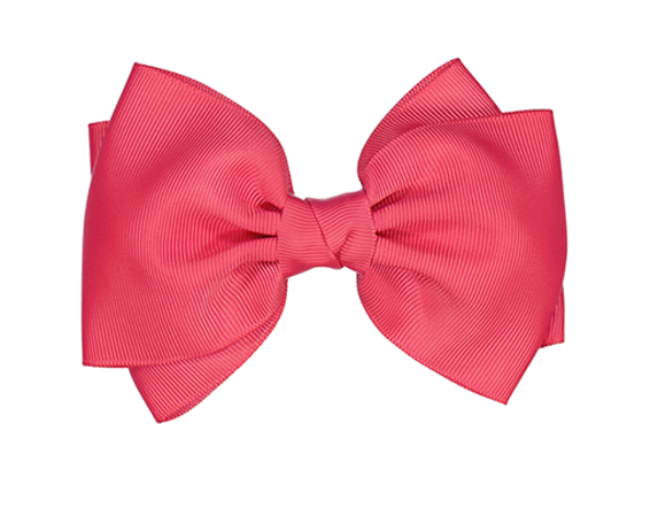 GIRL DOUBLE KNOT HAIRBOW CLIP PINK by ABEL & LULA / MORE COLORS