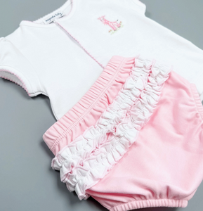 VINTAGE DIAPER SET IN PINK