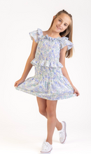 Load image into Gallery viewer, THE CARLA SHIRRED SET FLOWERS by CASERO GIRL &amp; PRETEEN