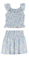Load image into Gallery viewer, THE CARLA SHIRRED SET FLOWERS by CASERO GIRL &amp; PRETEEN