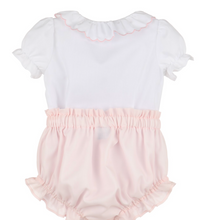 Load image into Gallery viewer, LULI &amp; ME BABY CLASSICAL DIAMOND SMOCK SET PINK