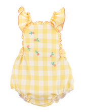 Load image into Gallery viewer, CITRUS BLOOMS VINTAGE OVERALL | SOPHIE &amp; LUCAS | SPRING SALE ONLY SIZE 3 M
