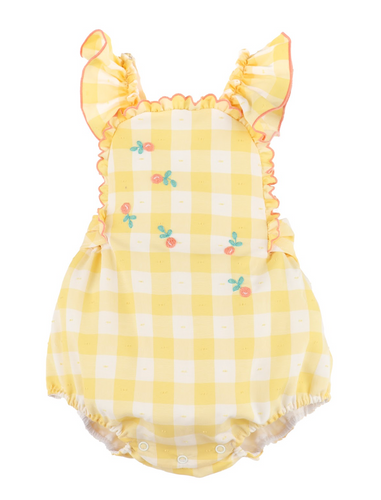 CITRUS BLOOMS VINTAGE OVERALL | SOPHIE & LUCAS | SPRING SALE ONLY SIZE 3 M