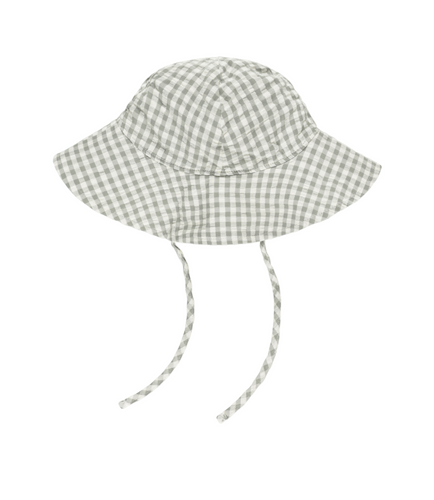 RYLEE & CRU FLOOPY HAT EUCALYPTUS GINGHAM