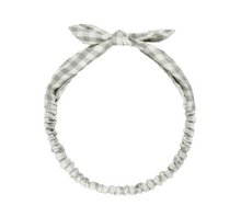 Load image into Gallery viewer, RYLEE &amp; CRU BABY HEADBAND EUCALYPTUS GINGHAM