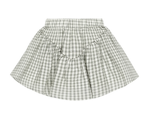 RYLEE & CRU SPARROW SKIRT EUCALIPTUS GINGHAM | SPRING SALE ONLY SIZE 6/7 Y
