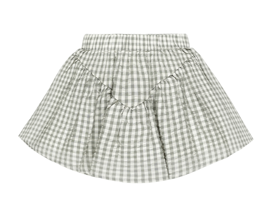 RYLEE & CRU SPARROW SKIRT EUCALIPTUS GINGHAM | SPRING SALE ONLY SIZE 6/7 Y