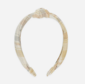 RYLEE & CRU KNOTTED HEADBAND PASTEL PLAID