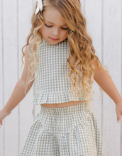 Load image into Gallery viewer, RYLEE &amp; CRU OCEAN TOP EUCALYPTUS GINGHAM | SPRING SALE ONLY SIZE 6/7 Y
